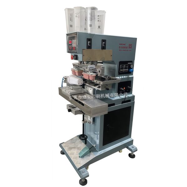 Precision Pneumatic 2 Color Semi Automatic Pad Printing Machine with 110*110 mm Printing Area
