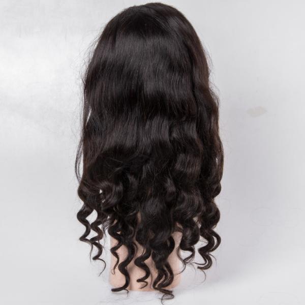 Virgin Human Hair Lace Front Wigs No Shedding For Black Woman , Medium Brown Color