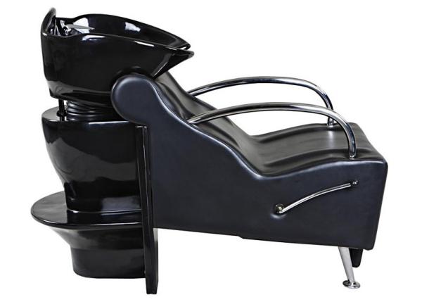 Commercial Salon Backwash Unit Pu Leather , Hydraulic Shampoo Sink And Chair
