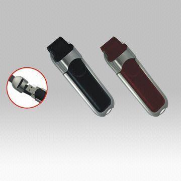 Memoria USB de cuero más caliente AT-030B