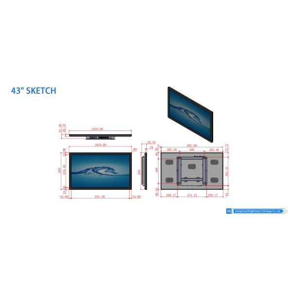 MJK 32 Digital Android Signage Kiosk Slim Bezel HD Display Indoor Welcome Display Retail Store Exhibition Shopping Mall 1 Year