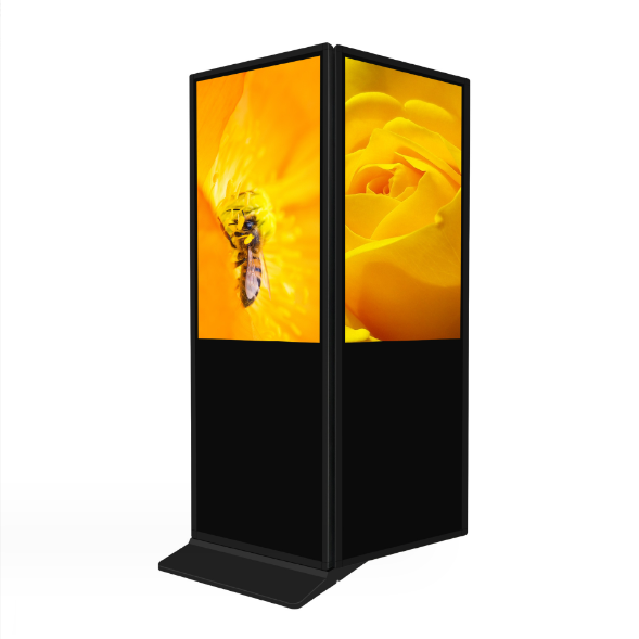 MJK-550B Dual Screen Vesa Wall Mount LCD Display with Infrared/Capacitive Touch 1 Year Warranty Commercial Digital Signage