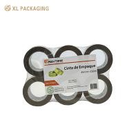 Boîte d'expédition imprimée personnalisée ruban adhésif OPP auto-adhésif transparent Invisible duct Bopp Clear Package Tape Jumbo Roll