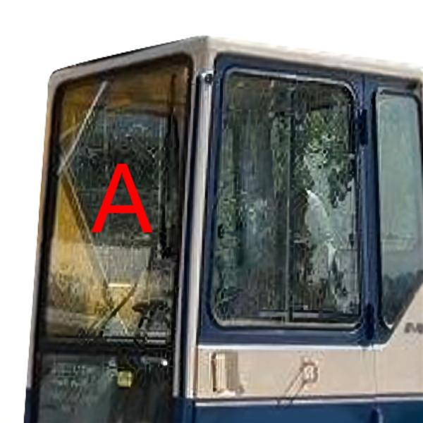 FCC Green KOMATSU Cab Glass Front Up Tempered Glass Window Replacement