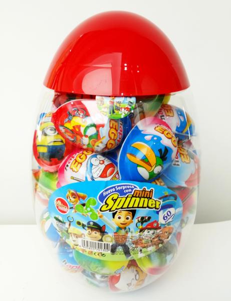 Feijão de geleia dos doces do sabor do fruto de Toy Egg Candy Happy Egg multi com os doces bonitos de Mini Spinner Toy