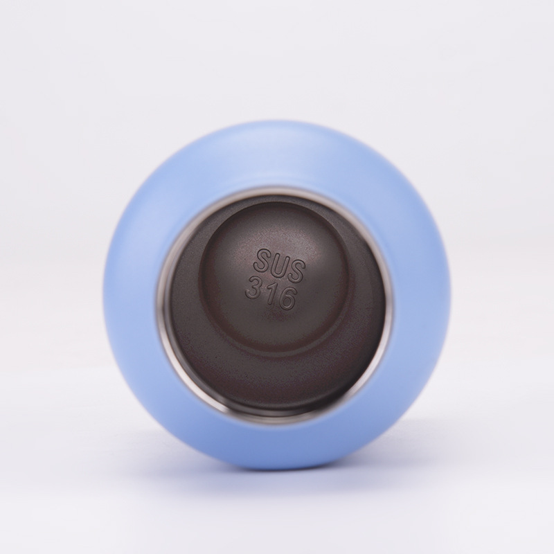 New 350ml Double Wall Insulated Sports Water Bottle - 316 Stainless Steel Straw Cup Portable Outdoor Thermal Mug