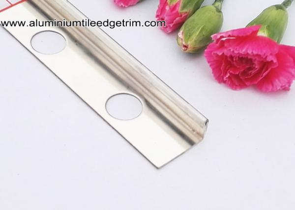 L shaped Straight Edge Stainless Steel Outside Corner Brace For Tile End Stop