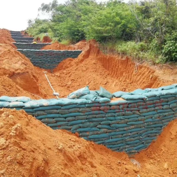 High Strength Geofabric Sandbags 0.5M Flood Control Geotextile Bags For Dredging
