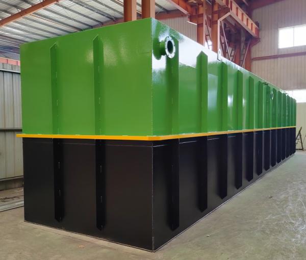 Instalação de tratamento de águas residuais AAO MBR preto/cinzento 5-20KW
