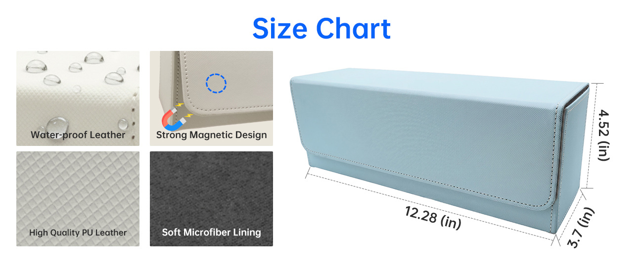 Storage Solution Double Deck Box 3.7 Inch Eco Card Boxes For Trading Cards