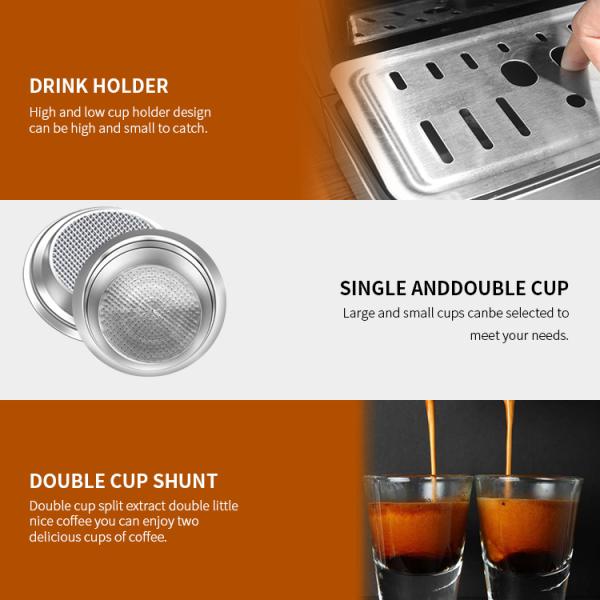 электрический один создатель эспрессо капучино 15 Адвокатур кофеварки US120V чашки 1500ml электрический