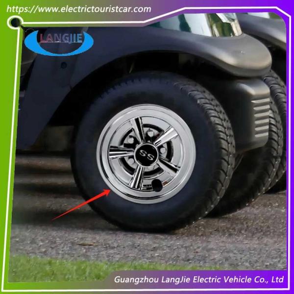 8-Inch Golf Cart Yamaha Black Circular Wheel Hub Cover Parts