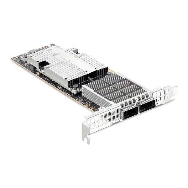 HPC/AI 400Gbps Adapter Card ConnectX-7 MCX755106AC-HEAT with Hardware Crypto Dual Port Smart NIC Network Card