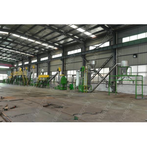 SUS 304 PET Plastic Washing Recycling Machine , Plastic Recycling Crusher With SKD 11 Knife