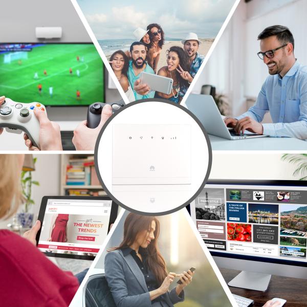 HuaweiB315 Huawei B315S-519 Unlocked 4G LTE CPE Routers B2 B4 B5 B8 B13 B17 Cat4 150Mbps Wireless Router With Sim Card Slot