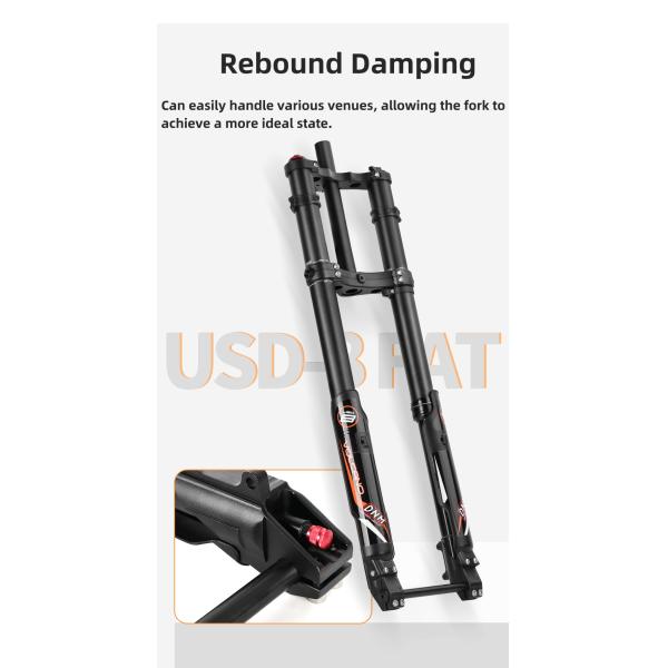 USD-8fat Fat Bike Snow Bike Dual-Crown Downhill Inverted Fork