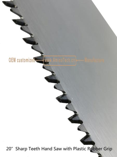 Aminatech 20Sharp Teeth Hand Saw with Plastic Rubber Grip,Cutting Wood