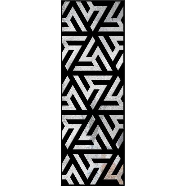 Овал классического современного штейна черный сформировал стекло 40 двери утюга в x 96 внутри