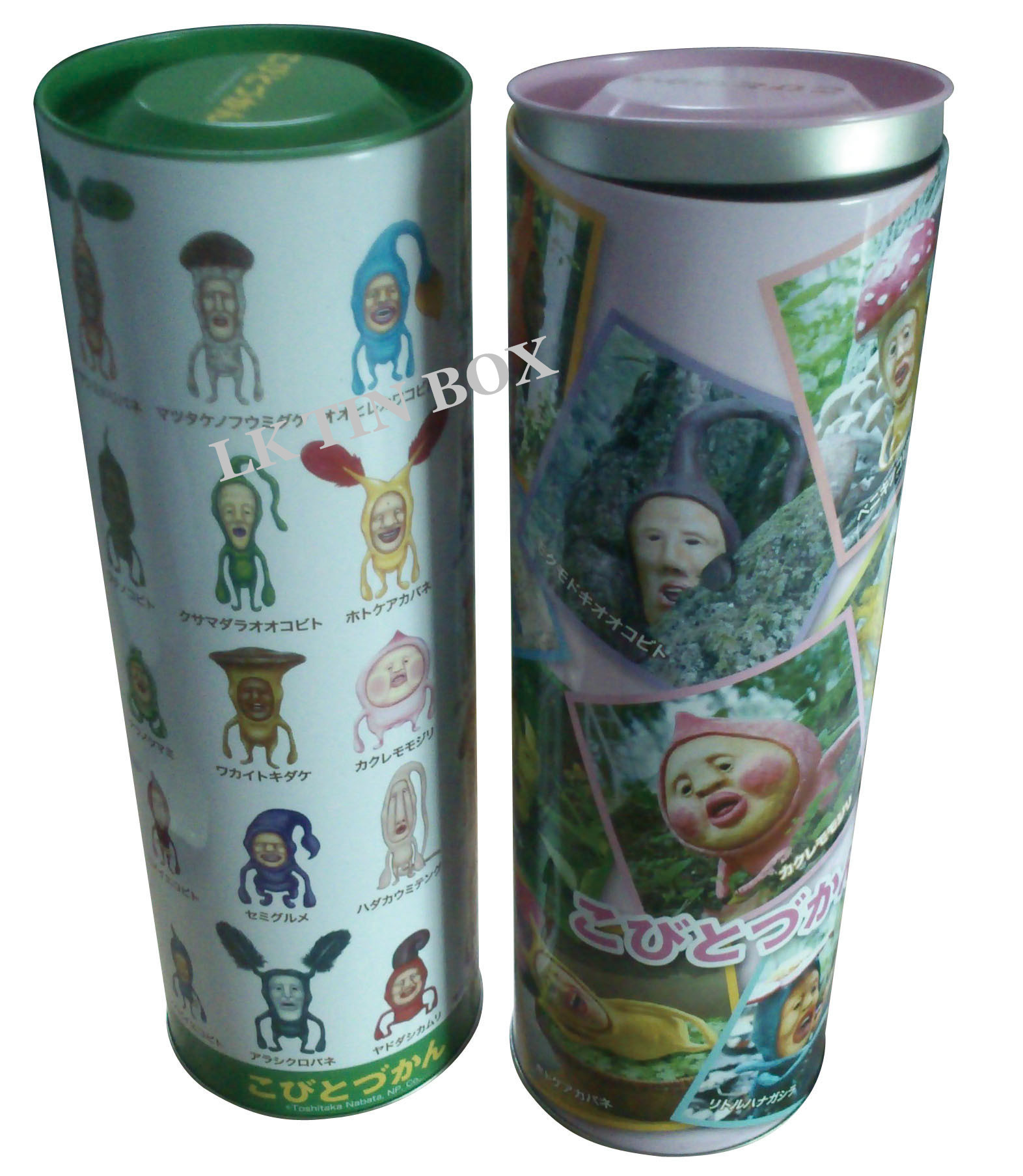 Russia Cylinder Vodka Gift Tin Box / Wine Bottle Tin With Plug In Airtight Lid