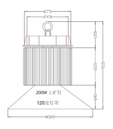 Meanwell Driver UFO LED High Bay Light COB Chip 150 Watt 5 Years Warranty