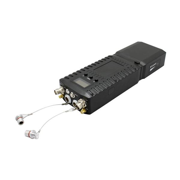 ZKMANET3151 Handheld IP Mesh Radio, 300-3800MHz, Black, Frequency Hop Select
