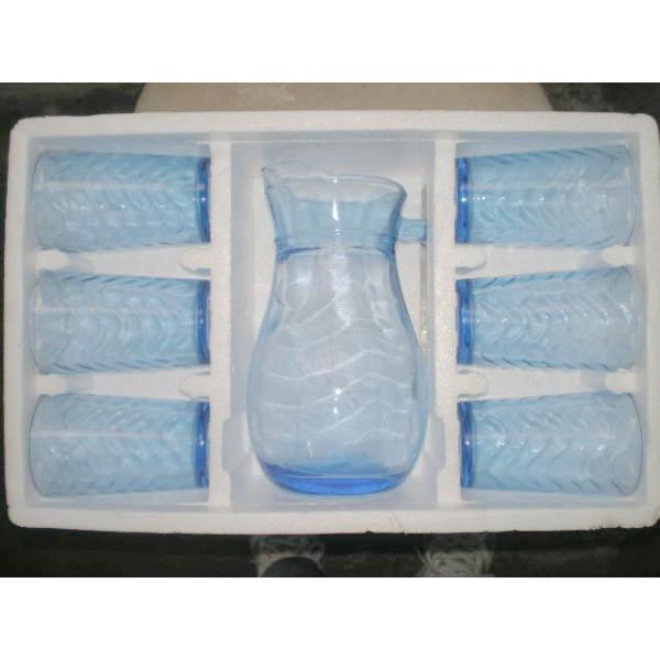 7 Цветной ПК старинные питьевого стекла подарочный набор посуды