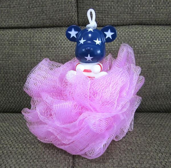 shenzhen Cartoon Bear Bath / Shower Body Puff Sponge Mesh Ball gifts  ICTI factory
