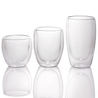 Taças de Espresso de vidro de parede dupla isoladas personalizadas 250 ml