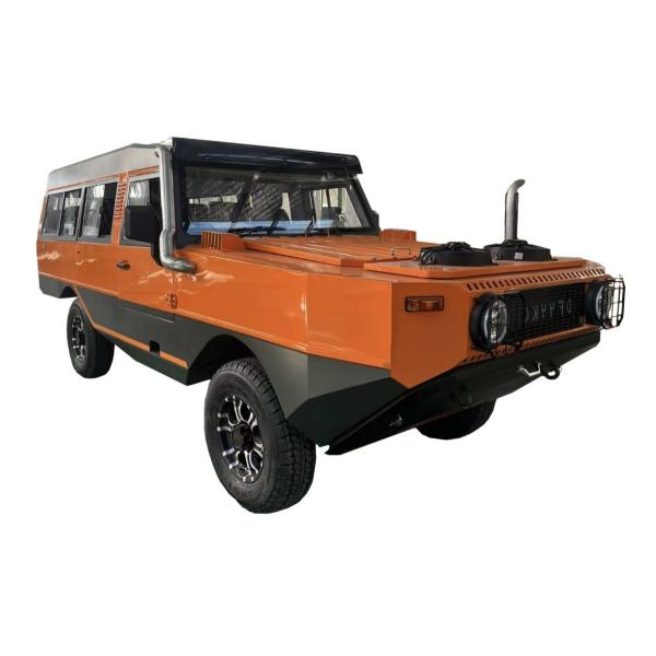 Véhicule amphibie à grande puissance à gros chevaux avec une forte capacité de franchir des obstacles pendant la conduite