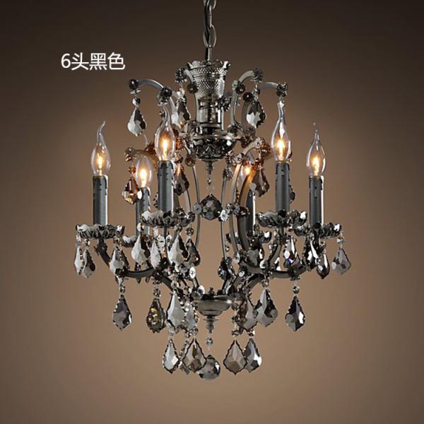 Vintage Black iron dining room Living room Chandelier (WH-WI-01)