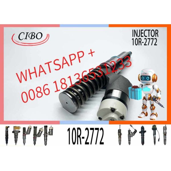 Fuel Injector 10R-2772 T430594 253-0618 for Mechanical Excavator Engine Parts C18 C15 10R2772 2530618