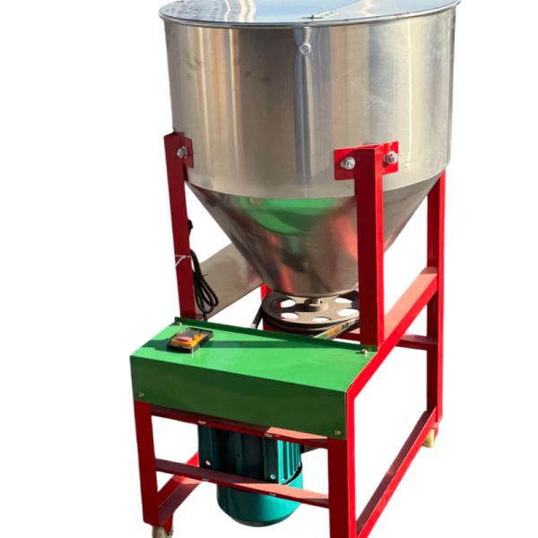 SS Grain Feed Mixer 300 - 500kg/h Livestock Feed Blending Machine
