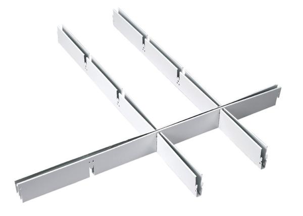 Materiais decorativos suspendidos de alumínio/de alumínio brancos do teto da parede do metal do teto aberto da pilha