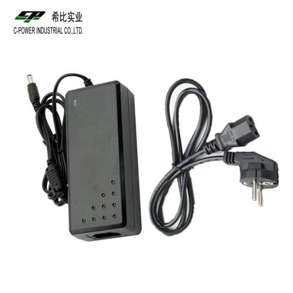 C-Power Black 24V 2A 48W Desktop Type Power Adapter 24V Constant Voltage AC 100-240V