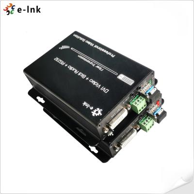 HDCP 1,2 1Ch RS232 sobre o estéreo bidirecional do prolongamento DVI da fibra ótica