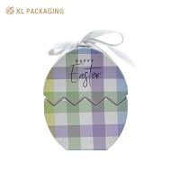 Caja de regalo personalizada de lujo Caja de regalo de caramelo de Pascua personalizada En forma de huevo Impreso Papel Kraft corrugado para chocolate