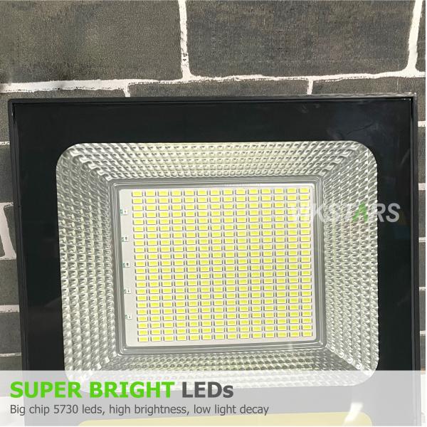 Cheapest Price ABS solar flood lights 30w 60w 100w 200w for yard garden park pathway