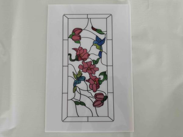 Planches d'impression de fleurs en polystyrène pour les portes