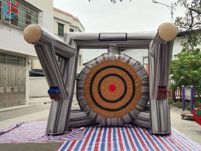 Commercial Interactive Carnival Party Sport Target Game Axe Throw Inflatable Game