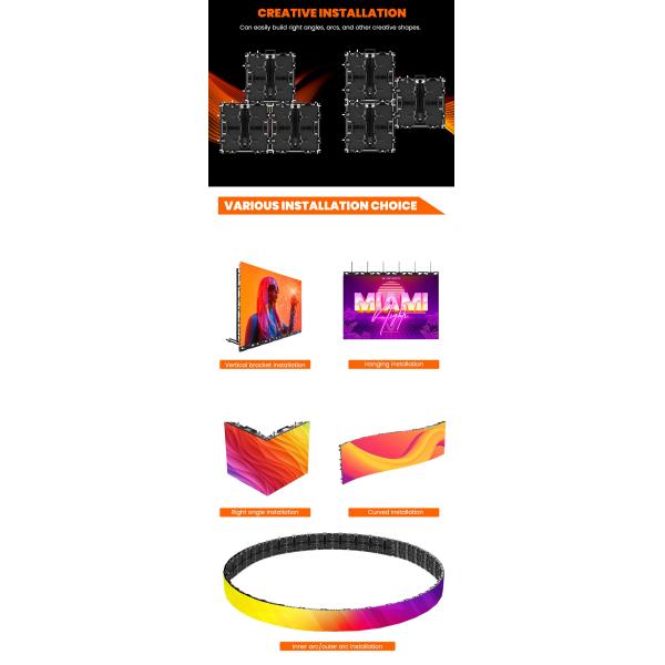 7680Hz P2.976 Wall Video Display for Stage Church Concert Events Pantalla Indoor Outdoor Rental LED Screen for Rent