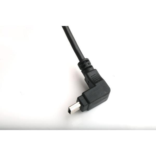 Вставляемый порт USB типа B Женская панель монтаж адаптер к USB MINI-B мужской верхний угол с формовкой