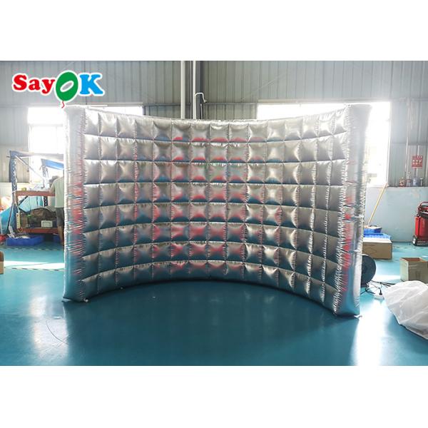 広告する白いLEDの膨脹可能な写真ブースの壁の結婚式の誕生日のでき事