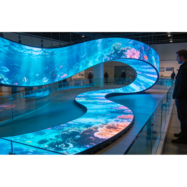 Flexible LED Display P2.5 P2.0 P1.86 P1.5 P1.25 for Creative Irregular Shape