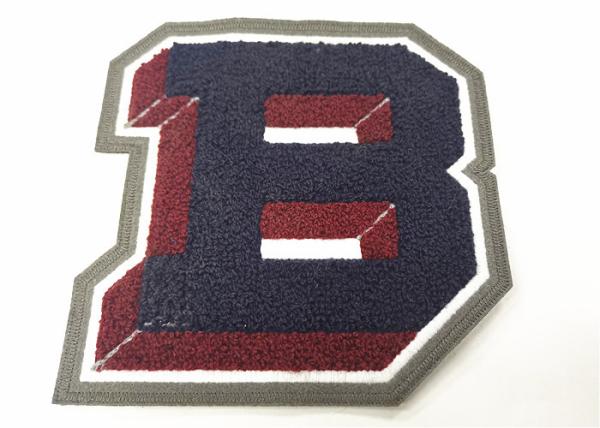 Camouflage Letter Chenille Towel Patches Sew - On Backing 4.5 Tall