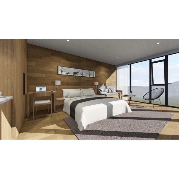 Префаб Моонбокс современный расквартировывает стиль праздника с деревянным интерьером панели