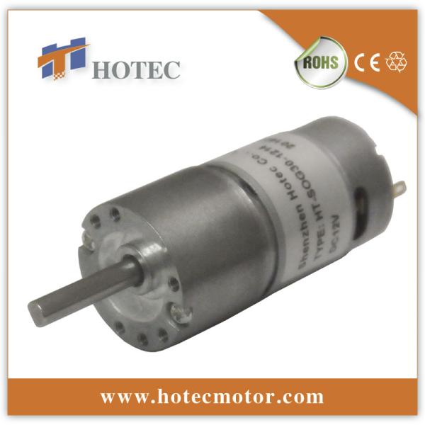 precise metal brush off-center shaft 30mm 24v geared motor