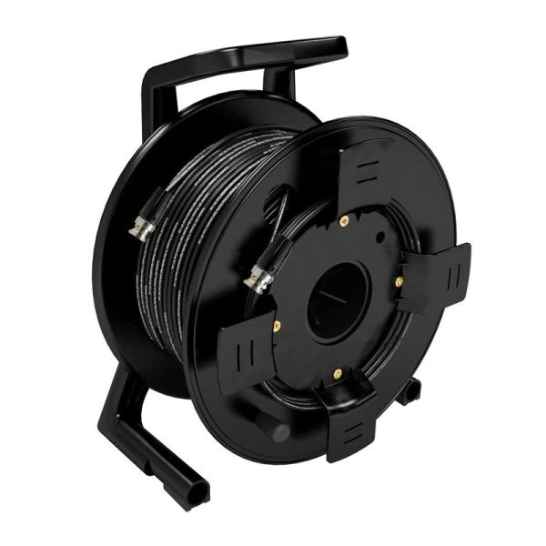 Black Tactical Fiber Optic Cable Assembly CE ROHS ISO Military Tactical Cable