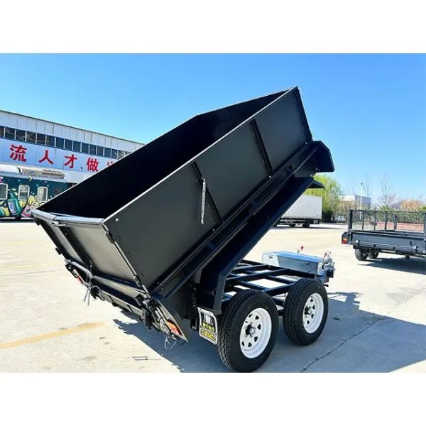 Remorques basculantes hydrauliques à deux essieux 9x6 galvanisées à chaud