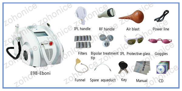 IPL RF Laser Multi Function Beauty Equipment 3 In 1 For Women Salon