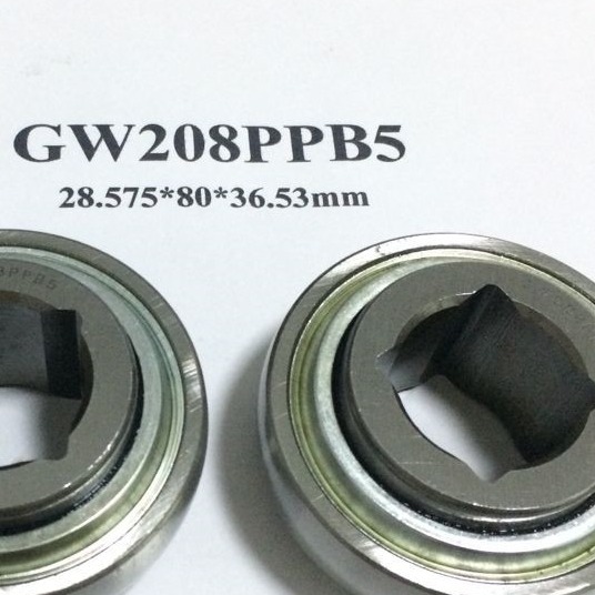 GW208PPB5 Square Hole Agricultural Bearing W208PPB5 Automotive Bearing